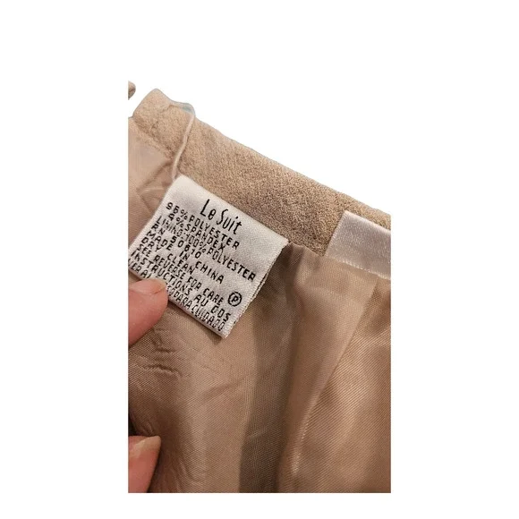 Le Suit Size 8 Beige Pencil Skirt - Picture 2 of 6
